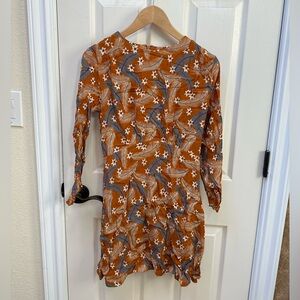& Other Stories Orange Dress Size6